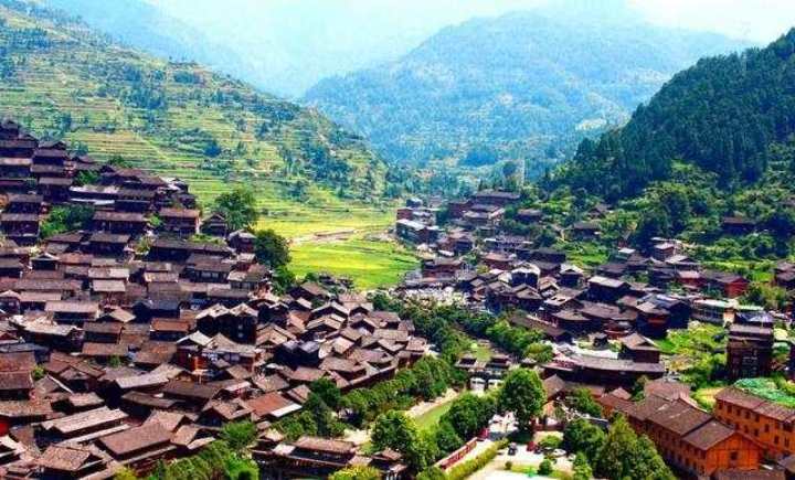 A scenic view of Tongren Zhaiyingcun Gujianzhuqun