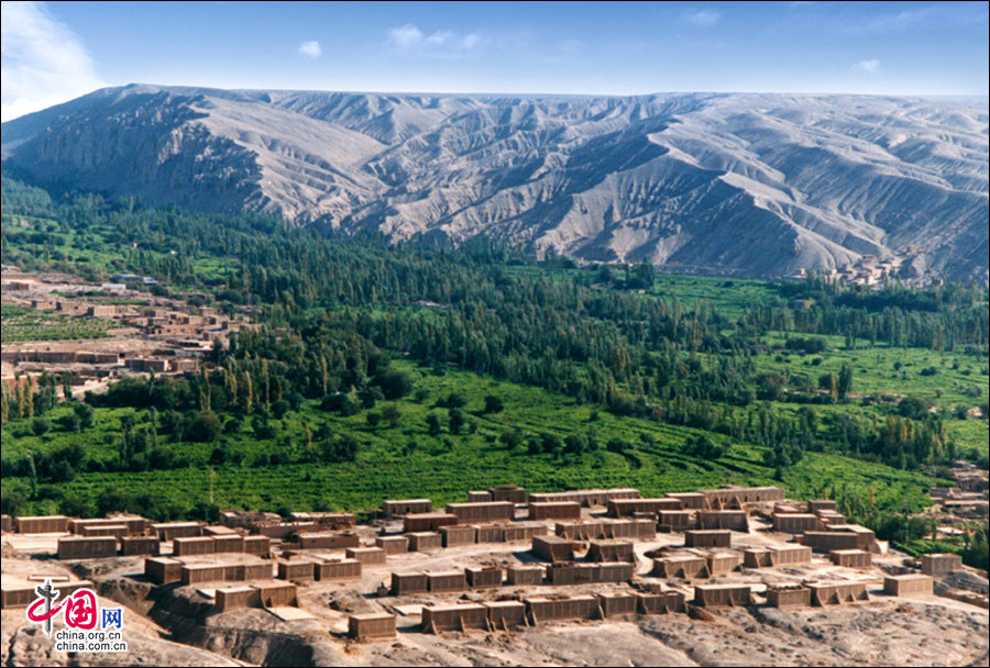 A scenic view of Turpan Asa Gucheng Yizhi