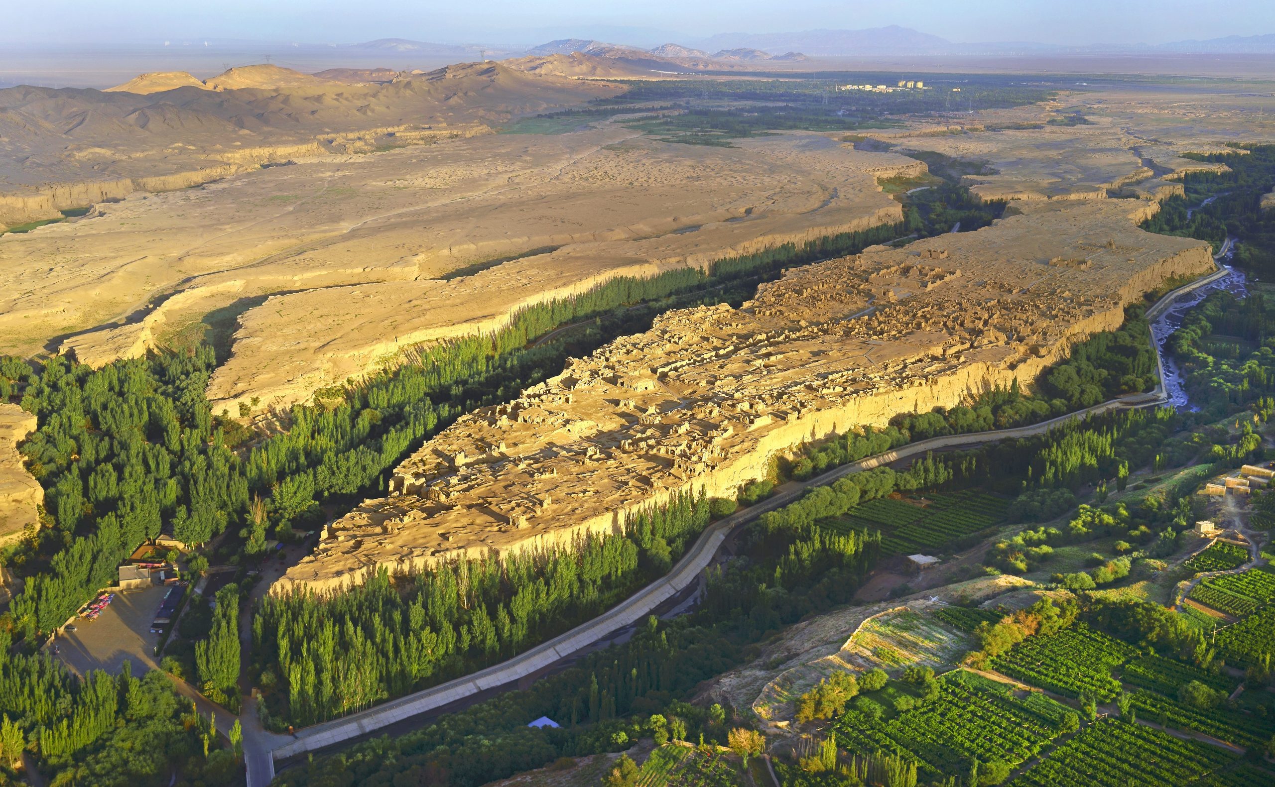 A scenic view of Turpan Asa Gucheng Yizhi
