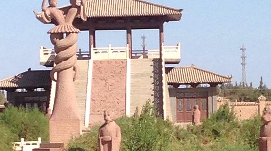 A scenic view of Turpan Asitana Gumuqun