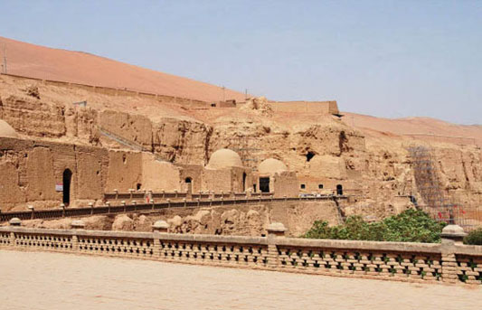 A scenic view of Turpan Bezikeli Qianfodong