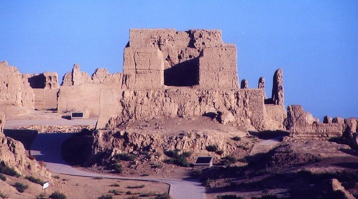 A scenic view of Turpan Bezikeli Qianfodong