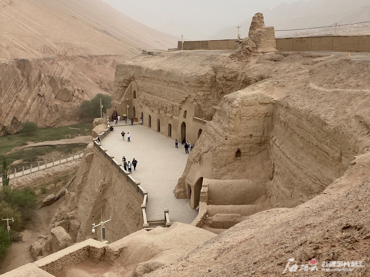 A scenic view of Turpan Bezikeli Qianfodong