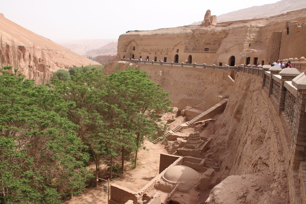 A scenic view of Turpan Bezikeli Qianfodong