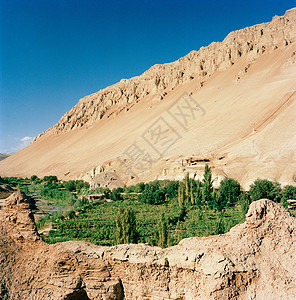 A scenic view of Turpan Bezikeli Qianfodong