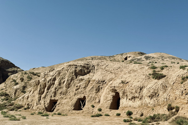 A scenic view of Turpan Boxiha Shiku