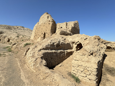 A scenic view of Turpan Boxiha Shiku