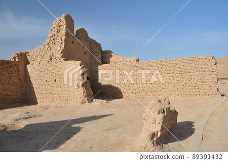 A scenic view of Turpan Gaochang Gucheng