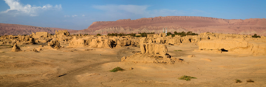 A scenic view of Turpan Gaochang Gucheng