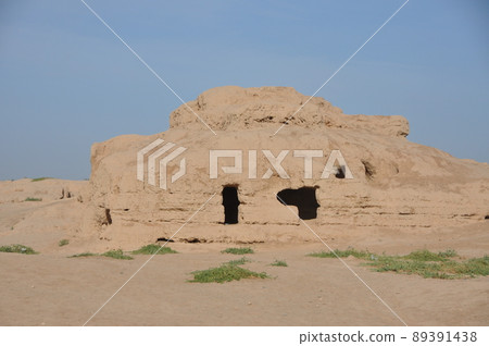 A scenic view of Turpan Gaochang Gucheng