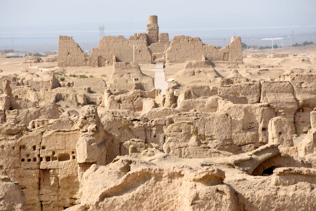 A scenic view of Turpan Gaochang Gucheng