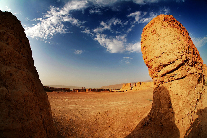 A scenic view of Turpan Gaochang Gucheng