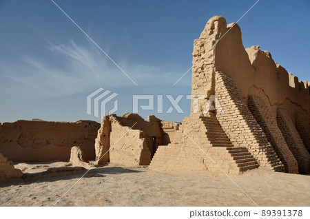 A scenic view of Turpan Gaochang Gucheng