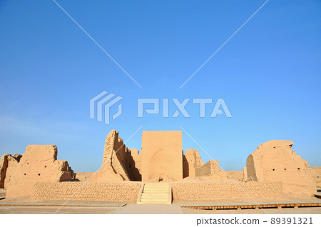 A scenic view of Turpan Gaochang Gucheng