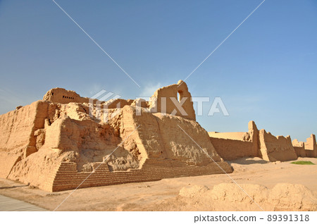 A scenic view of Turpan Gaochang Gucheng