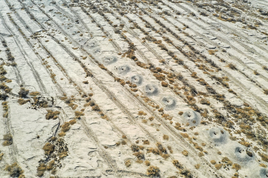 A scenic view of Turpan Kanerjing Dixia Shuili Gongcheng