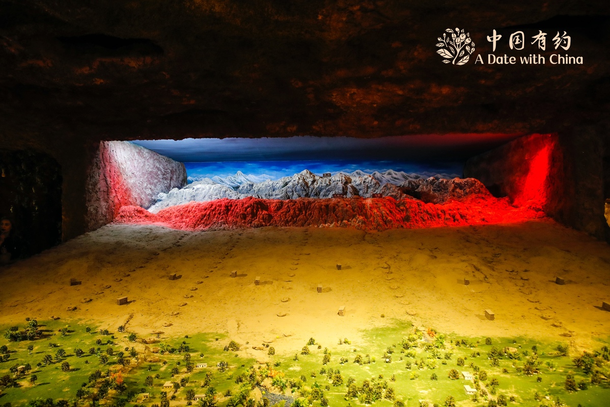 A scenic view of Turpan Kanerjing Dixia Shuili Gongcheng