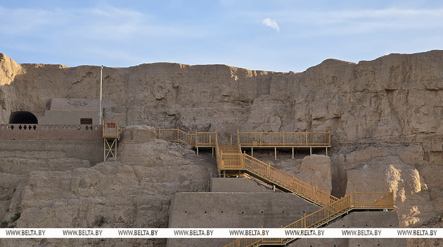 A scenic view of Turpan Liuzhong Gucheng Yizhi