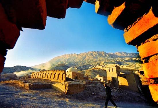 A scenic view of Turpan Tuyugou Shiku