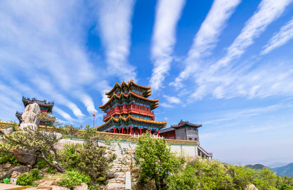 A scenic view of Weifang Dongzhenmiao Dadian Yizhi