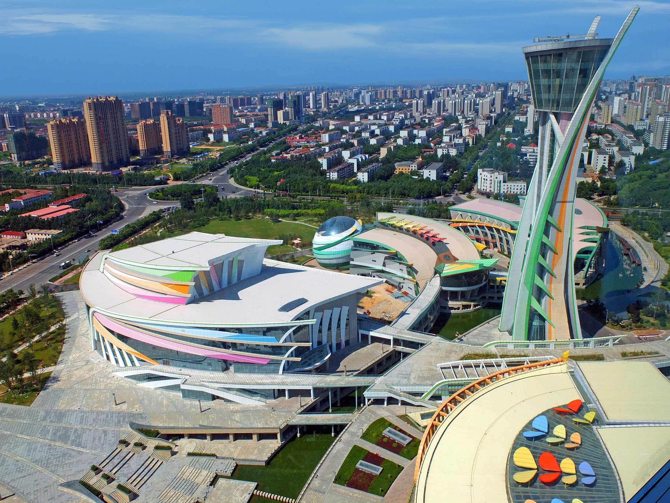 A scenic view of Weifang Guosongtai Yizhi
