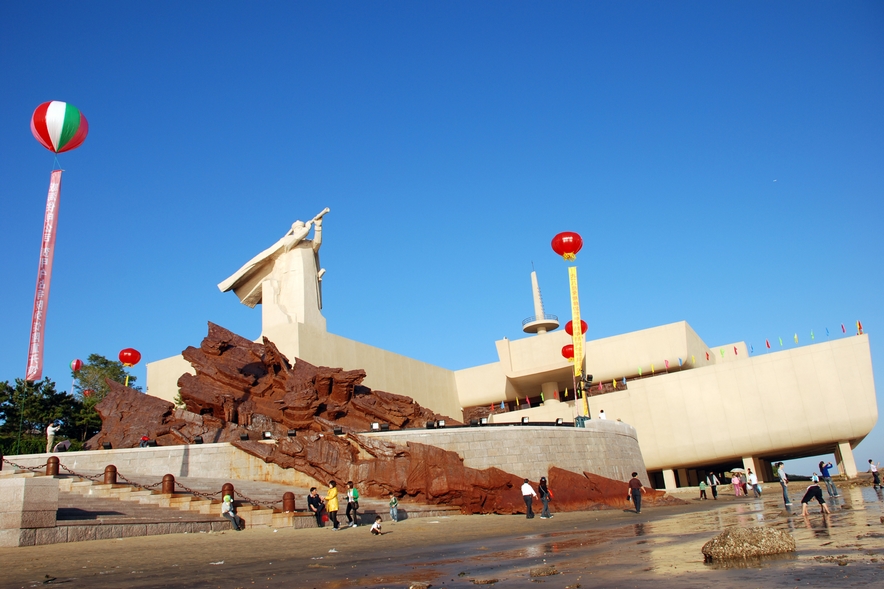 A scenic view of Weihai Liugongdao Jiawu Zhanzheng Jiniandi