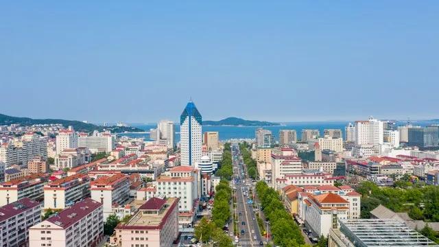 A scenic view of Weihai Yingshi Jianzhu