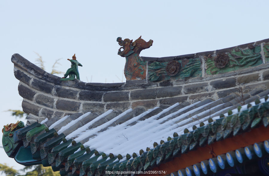 A scenic view of Weinan Chengcheng Chenghuang Temple Shenlou
