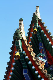 A scenic view of Weinan Chengcheng Chenghuang Temple Shenlou