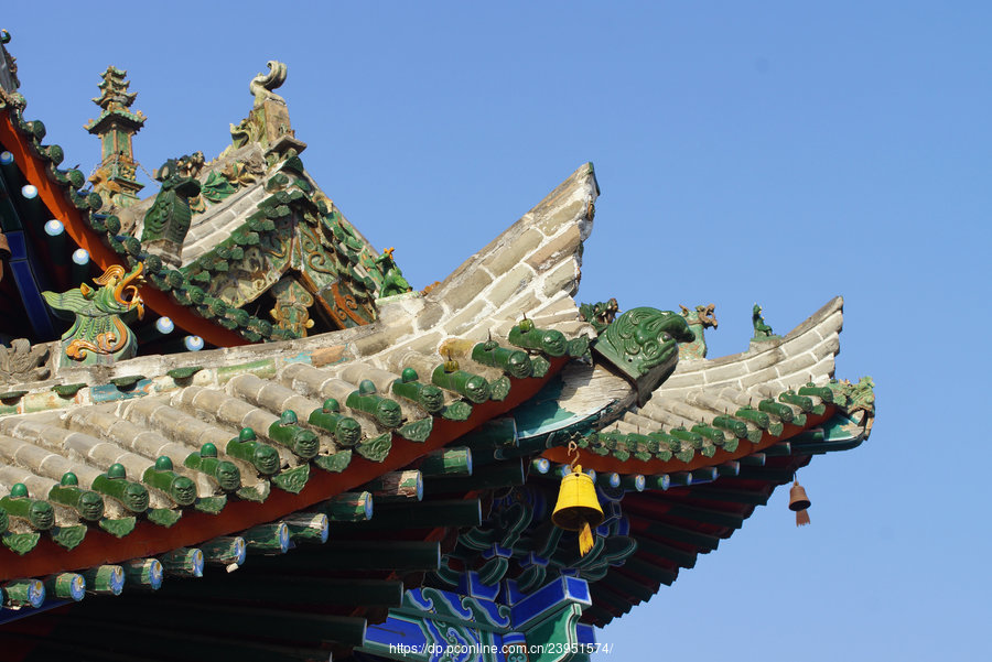 A scenic view of Weinan Chengcheng Chenghuang Temple Shenlou