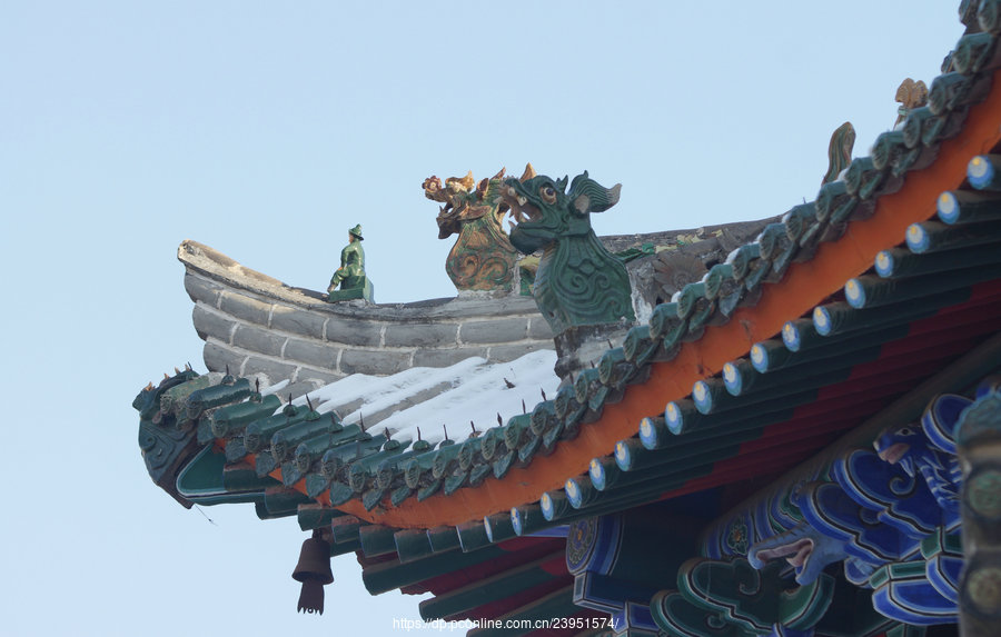A scenic view of Weinan Chengcheng Chenghuang Temple Shenlou