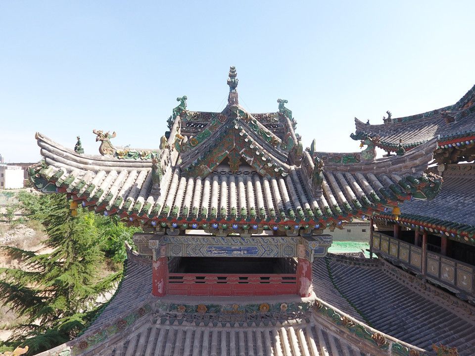 A scenic view of Weinan Chengcheng Chenghuang Temple Shenlou