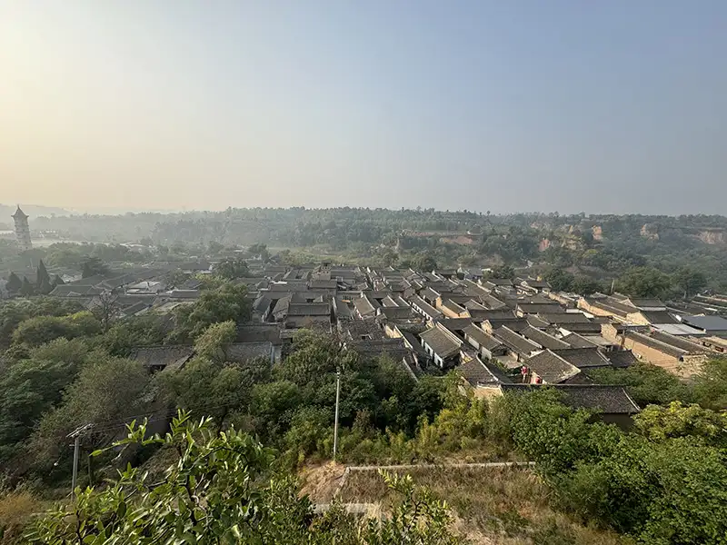 A scenic view of Weinan Dangjia Village Ancient Buildings
