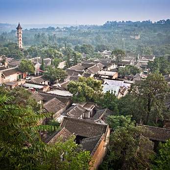 A scenic view of Weinan Dangjia Village Ancient Buildings