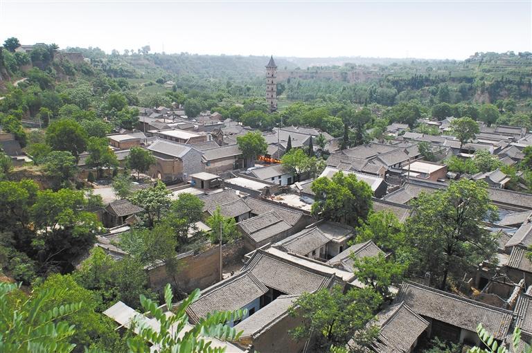 A scenic view of Weinan Dangjia Village Ancient Buildings