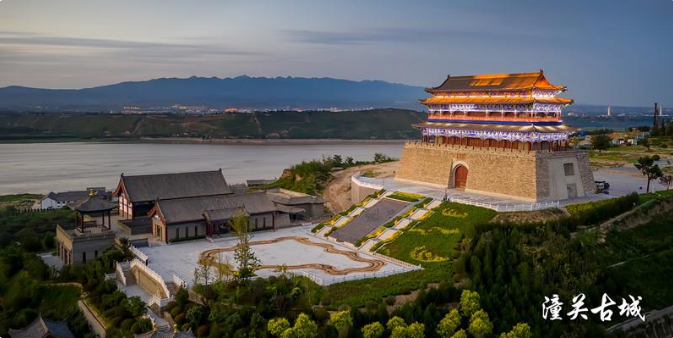 A scenic view of Weinan Fayuan Temple Pagoda Chengcheng