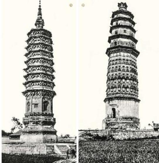 A scenic view of Weinan Fayuan Temple Pagoda Chengcheng