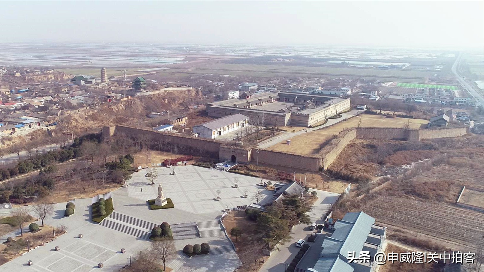 A scenic view of Weinan Fengtu Yicang Granary