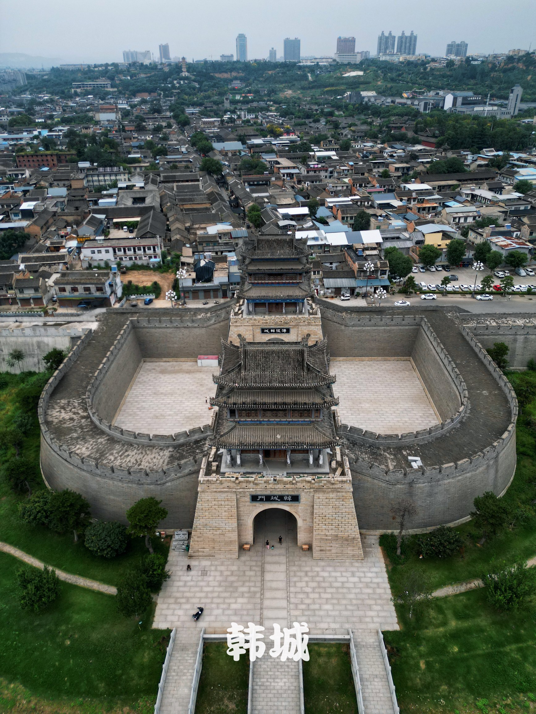 A scenic view of Weinan Hancheng Dayu Temple