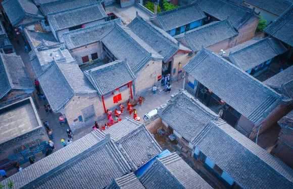 A scenic view of Weinan Hancheng Dayu Temple