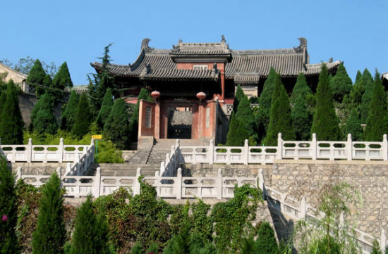 A scenic view of Weinan Hancheng Dayu Temple