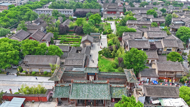 A scenic view of Weinan Hancheng Jiulang Temple