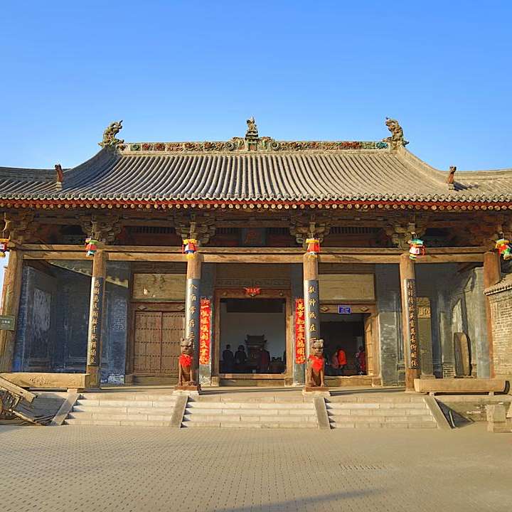 A scenic view of Weinan Hancheng Jiulang Temple