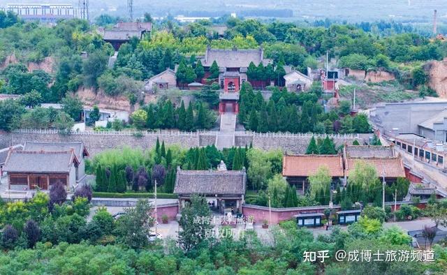 A scenic view of Weinan Hancheng Jiulang Temple