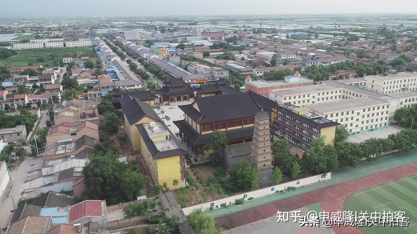 A scenic view of Weinan Huizhao Temple Pagoda