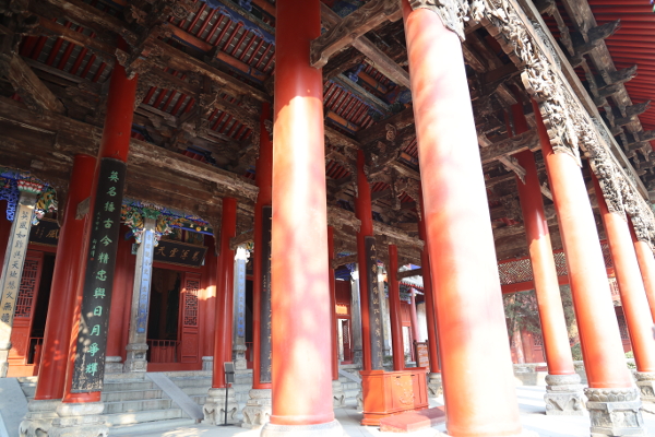A scenic view of Weinan Liuzhi Guandi Temple