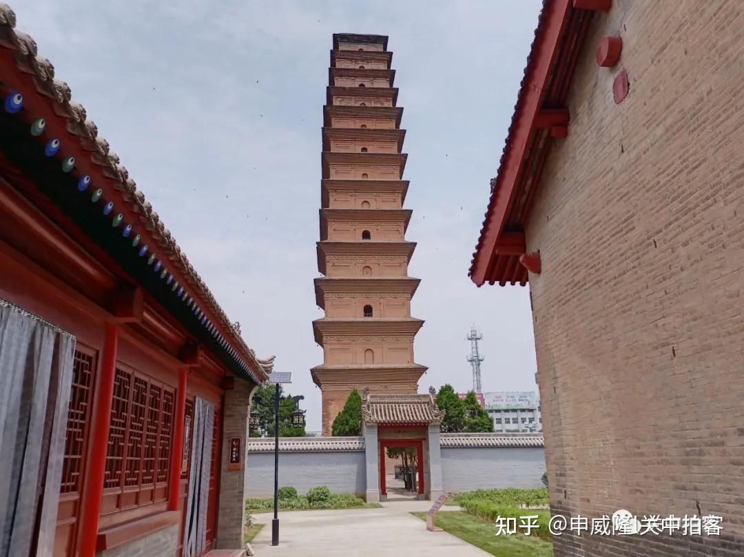 A scenic view of Weinan Pucheng Haiyuan Temple Pagoda