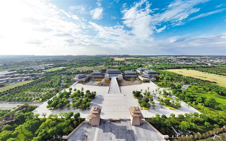 A scenic view of Weinan Qiaoling Mausoleum
