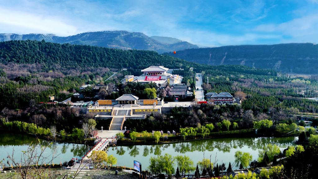 A scenic view of Weinan Qiaoling Mausoleum