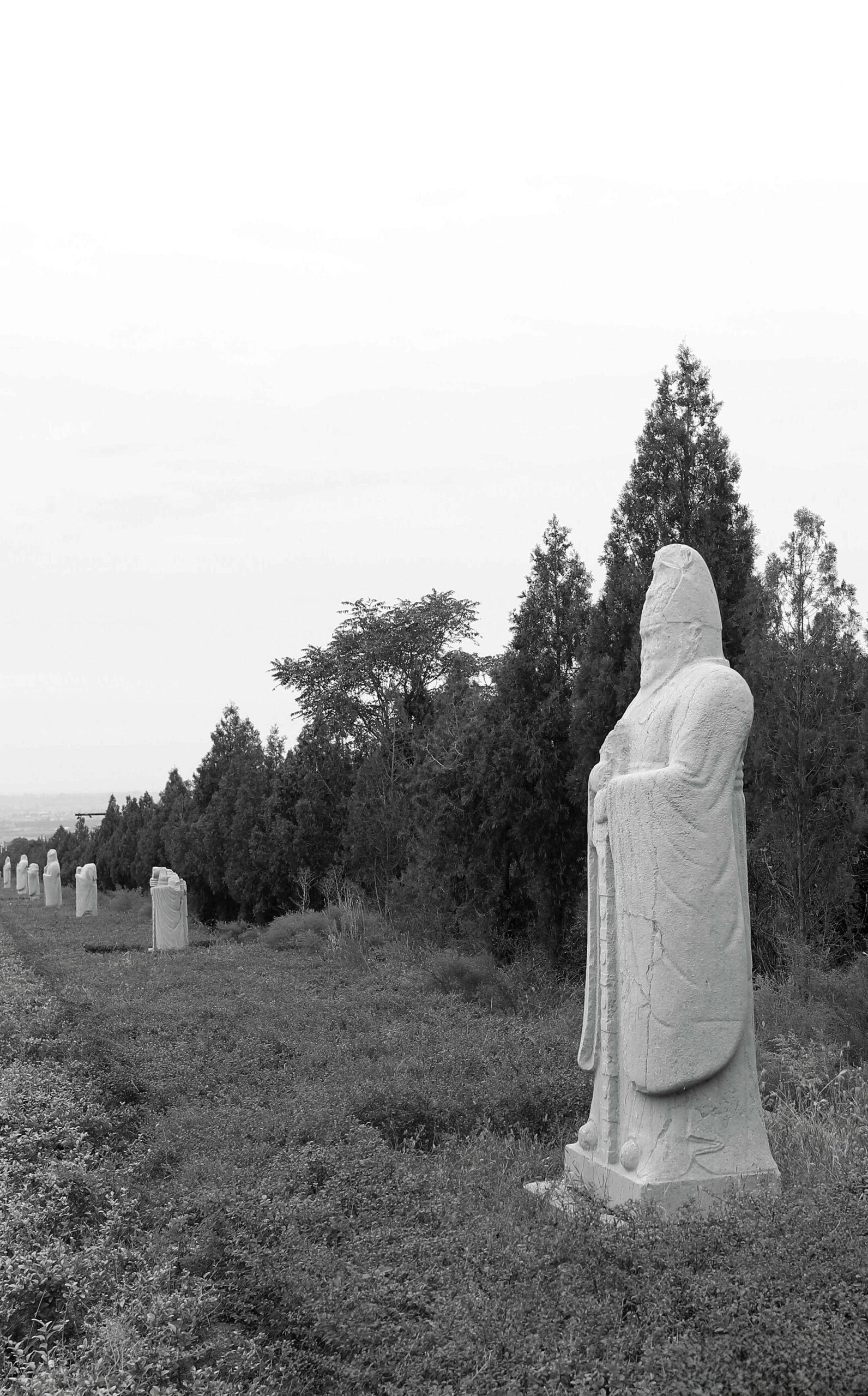 A scenic view of Weinan Tang Dynasty Imperial Tombs